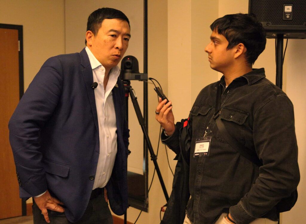 Andrew Yang Speaking With Wrsu Edit