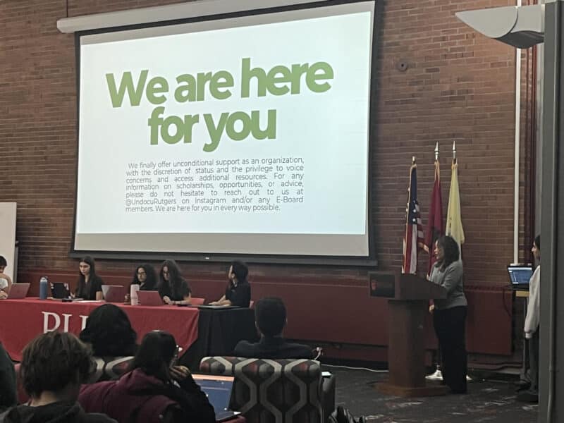 RUSA hears from Undocu Rutgers representative