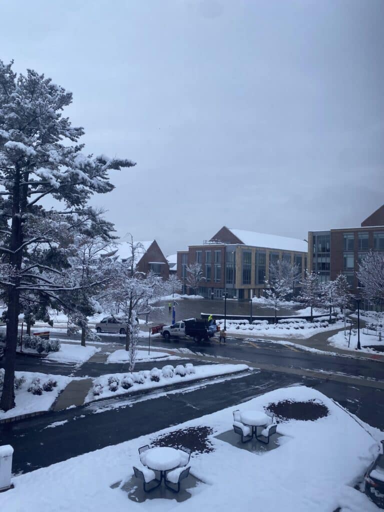 winter at college ave