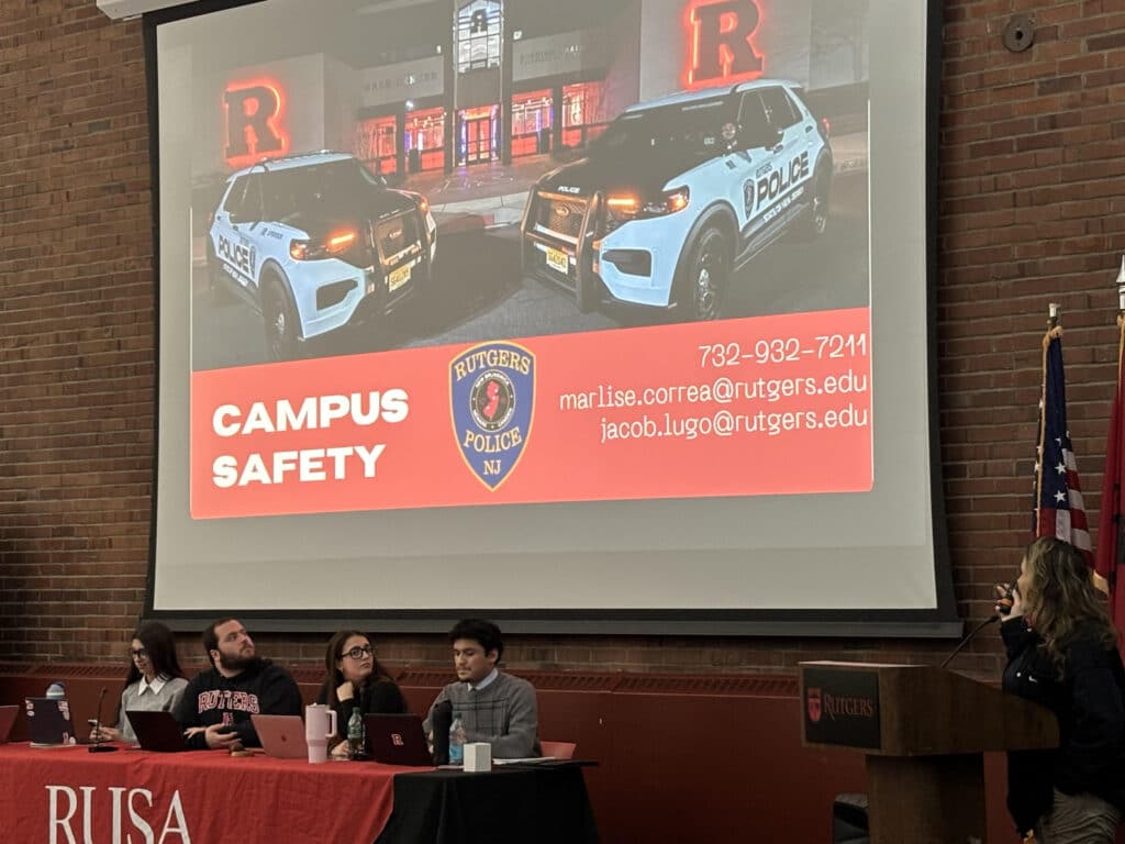 RUPD gives safety presentation to RUSA