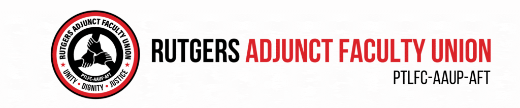 Rutgers PTLFC-AAUP-AFT Logo