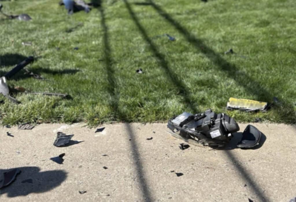 blurred license plate shred commchella crash